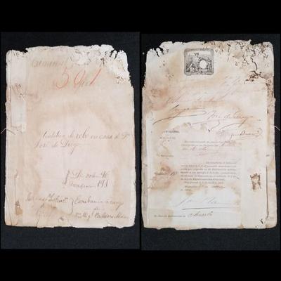 This 1893 Legal Document (caso criminal de oficio #501 Tentativa de robo en la casa de Don Jose de Diego) contains the signature of Don...