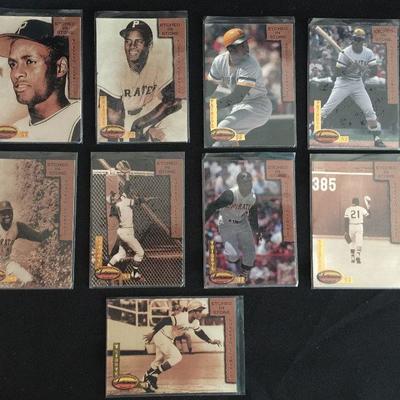 Various Roberto Clemente trading cards. All at $5 each.