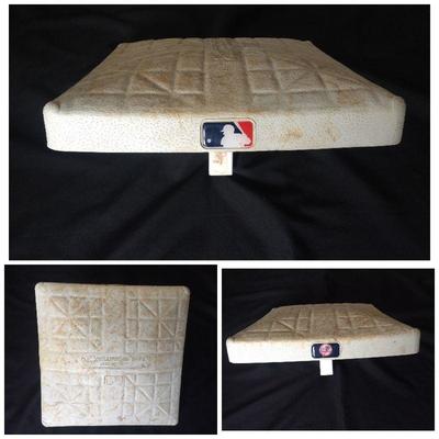 This is an official New York Yankees Major League Baseball game used first base from August 22, 2005 game, when the Yankees beat the...
