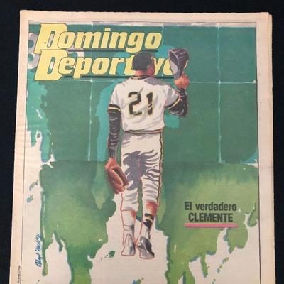 July 14, 1991. El Nuevo Dia newspaper. The Real Clemente. 4 pages of pictures and story. $75
