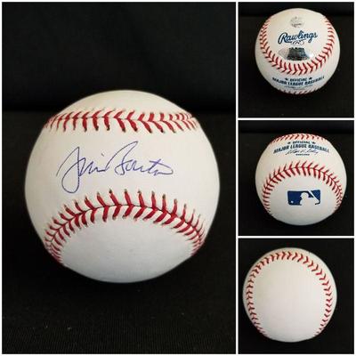 Jim Bouton autographed baseball. Estate sale price: $50