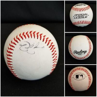 Nick Swisher signed baseball  $50