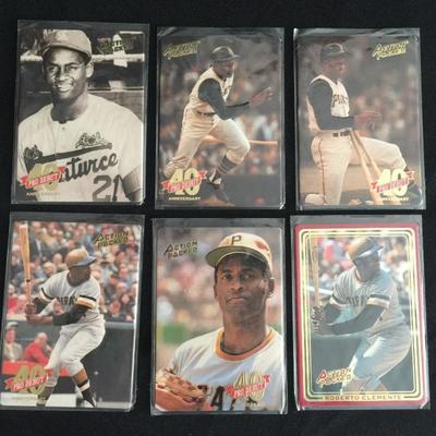 Various Roberto Clemente trading cards. All at $5 each.