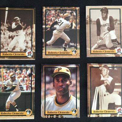 Various Roberto Clemente trading cards. All at $5 each.