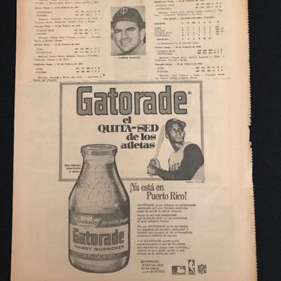 1970's Gatorade and Clemente ad. Estate sale price: $75