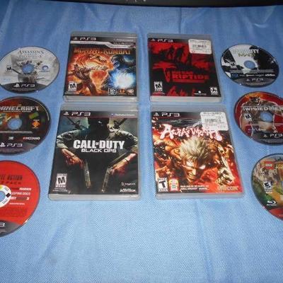 Playstation 3 Games - Lot of 10 - CoD Black Ops, M ...