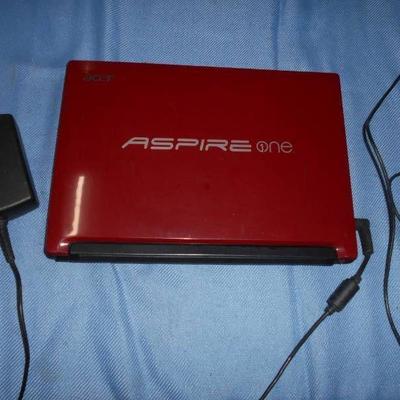 Red Aspire One Laptop Notebook - Unknown Working C ...