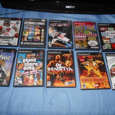 Lot of 10 Playstation 2 Games in Boxes