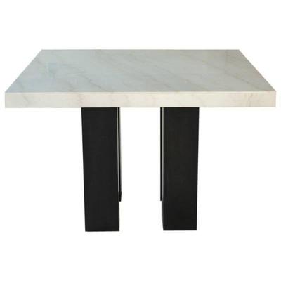 Steve Silver Camila Square Marble Top Dining Table
