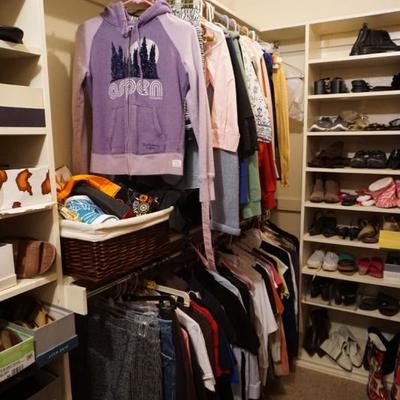 Various clothing and shoes