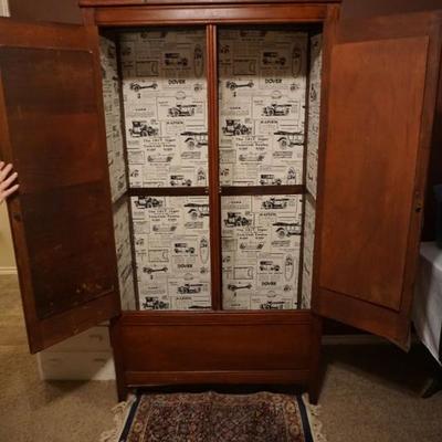 Cherry Armoire with Mirrors