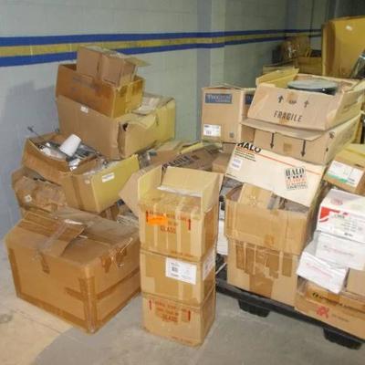 3 Pallets of Misc Lighting & Electrical