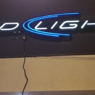 Bud Light Lighted Sign 6ft Long