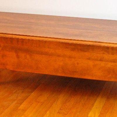 Ethan Allen long, low drop leaf coffee table