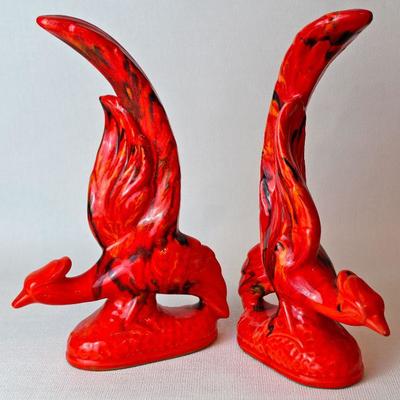 vintage ceramic firebirds