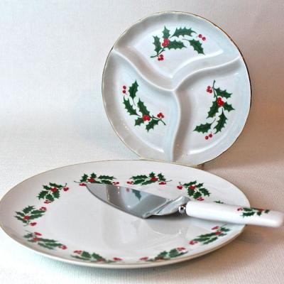 Christmas serving pieces