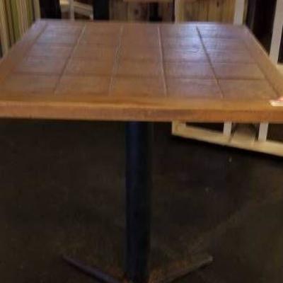 Bar Height Table with Tile Top