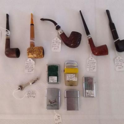 Collection of Pipes and Lighters