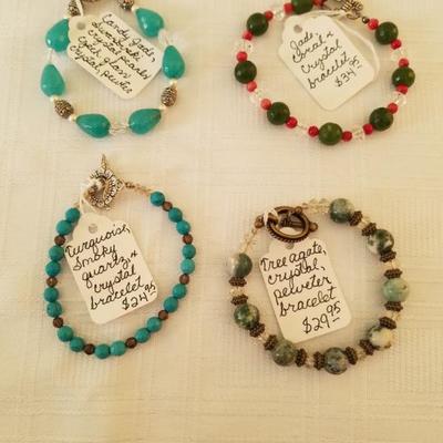 4 Gemstone Bracelets