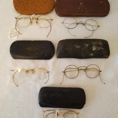 Antique Glasses with Cases