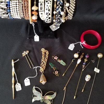 Assorted Stylish Bracelets and Hair Pins