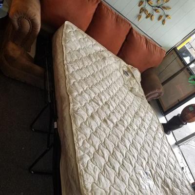 Klausner full size sofa sleeper extended out