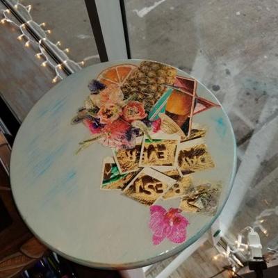 Hand painted and designed bar stool