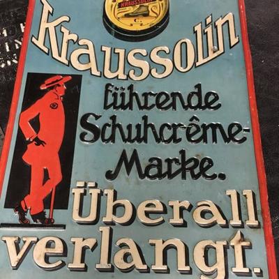 Original German Ad Sign