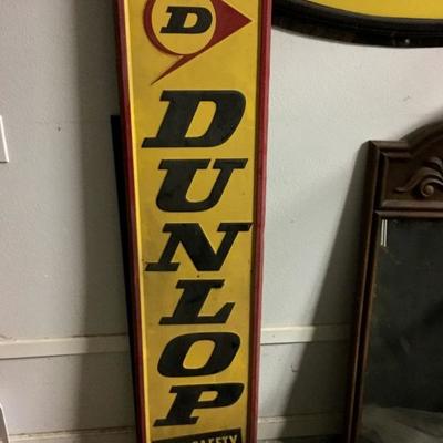 Large Metal Dunlop Advertising sign