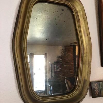 Old mirror with patina 