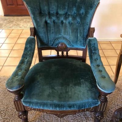 Blue sitting chair 