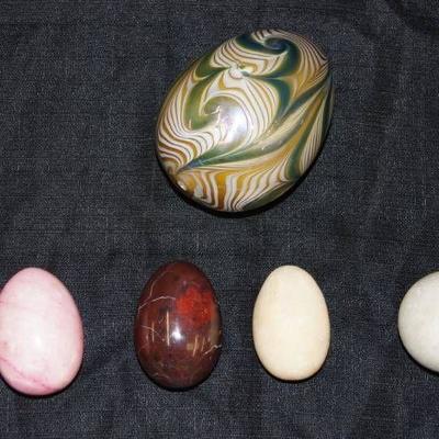 5 Collectible & Decorative Eggs ~ Marble and Other ...