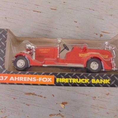 1937 Ahrens-Fox Fire Truck Bank