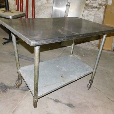 Stainless Table Needs Caster and Repair