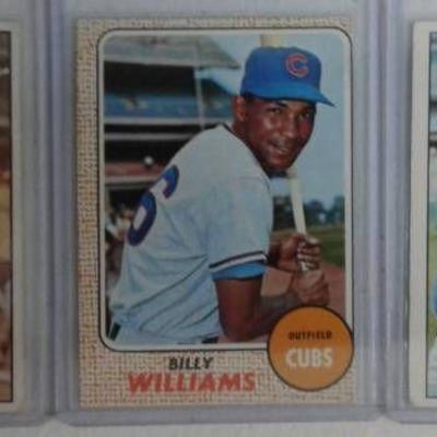 Three Vintage 1967 & 1968 Topps Chicago Cubs Baseb ...