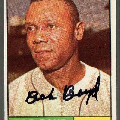 1961 Topps Bob Boyd #199 Autographed Baseball Card ...