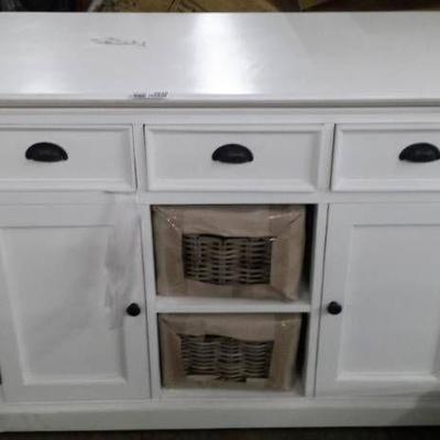 Amityville White Wood Server MSRP $579.99 with som ...