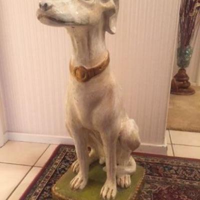 Life Size Ceramic Greyhound
