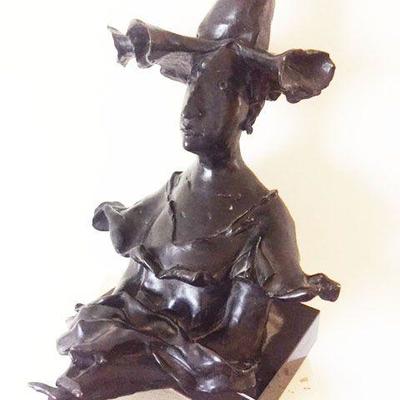 Sculpture by noted artist David Aronson  (Judaica Bronze)