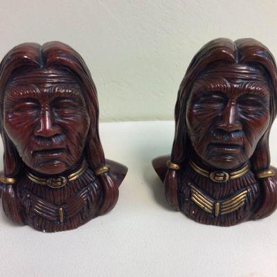 Busts of Two Native American Males