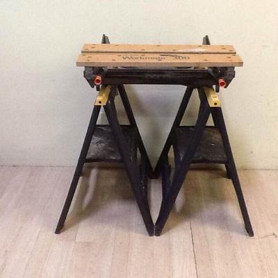 Black and Decker Workmate 300 and Two Sawhorses