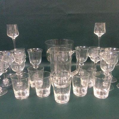Sailboat Etched Barware, Etched Stemware, More