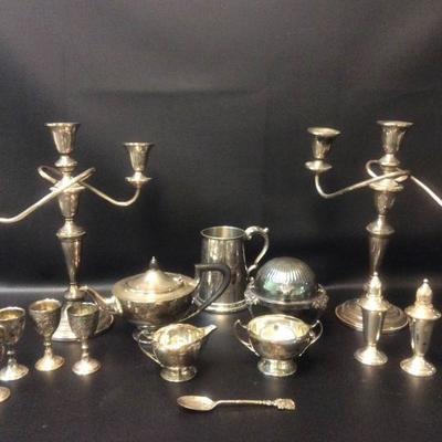 Fisher Sterling Weighted Candelabras, More