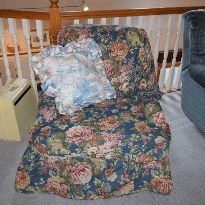 Covered Chair & Pillow