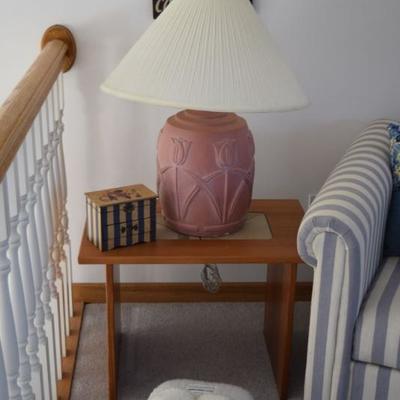 Side Table, Lamp