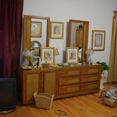 Dresser with Mirrors, Wall Art, Home Decor, Television