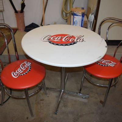 Vintage Coca Cola Table & Chairs