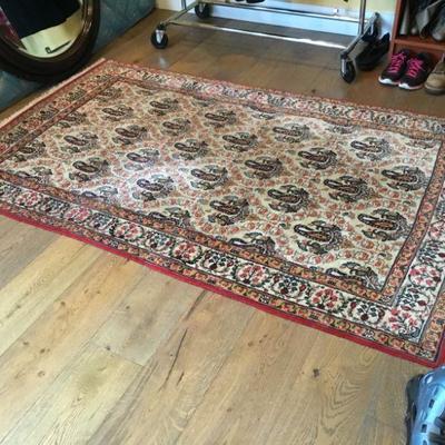 Wool Area Rug (Approx Size 4ft. 2in x 6ft 9in)