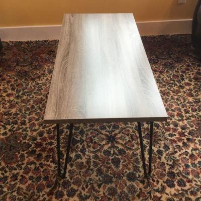 Contemporary Coffee Table with Iron Legs
