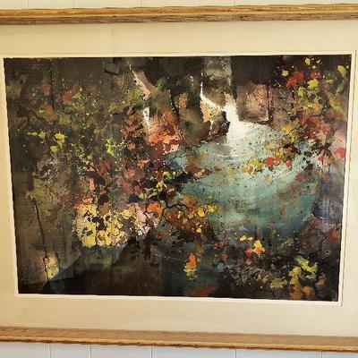 Original watercolor painting by listed Mid Century Modern artist JACK LAYCOX titled 